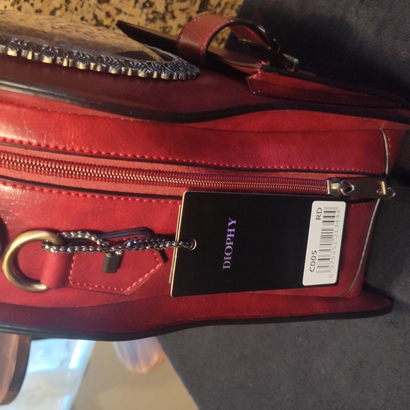 Diophy Red Backpack with Clock Design - Picture 8 of 8